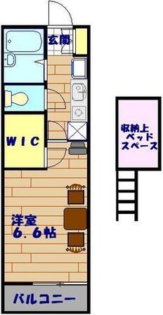 レオパレスＨＩＲＯＭＥＮの物件間取画像